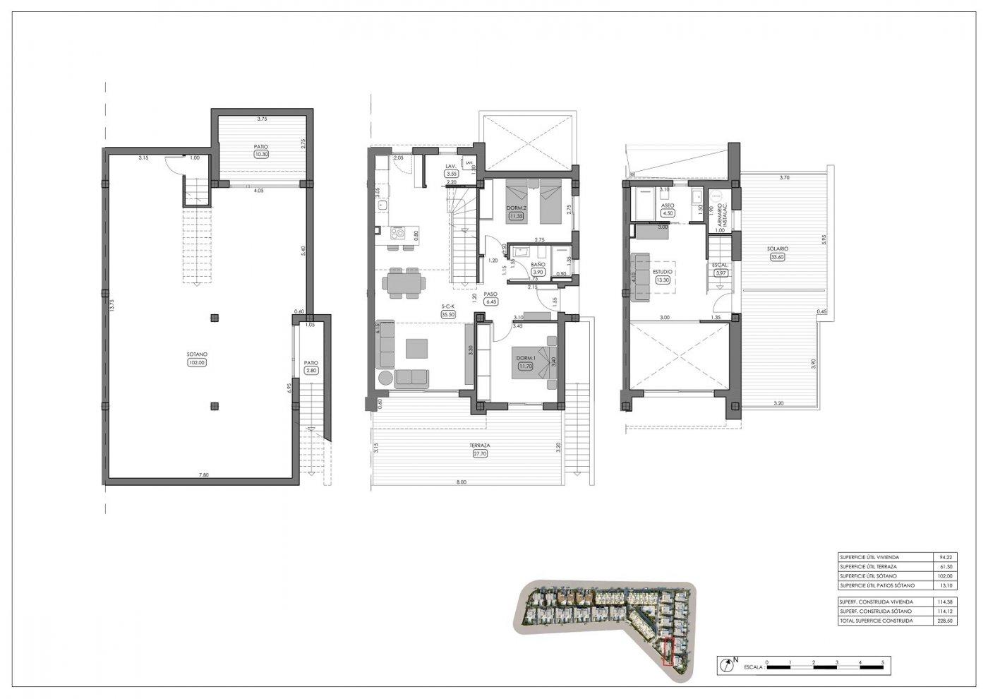 New build residential complex in Algorfa featuring independent and semi-detached villas and apartments with communal pool. Just 15 minutes from Guardamar del Segura beaches and 35 minutes from Alicante airport.