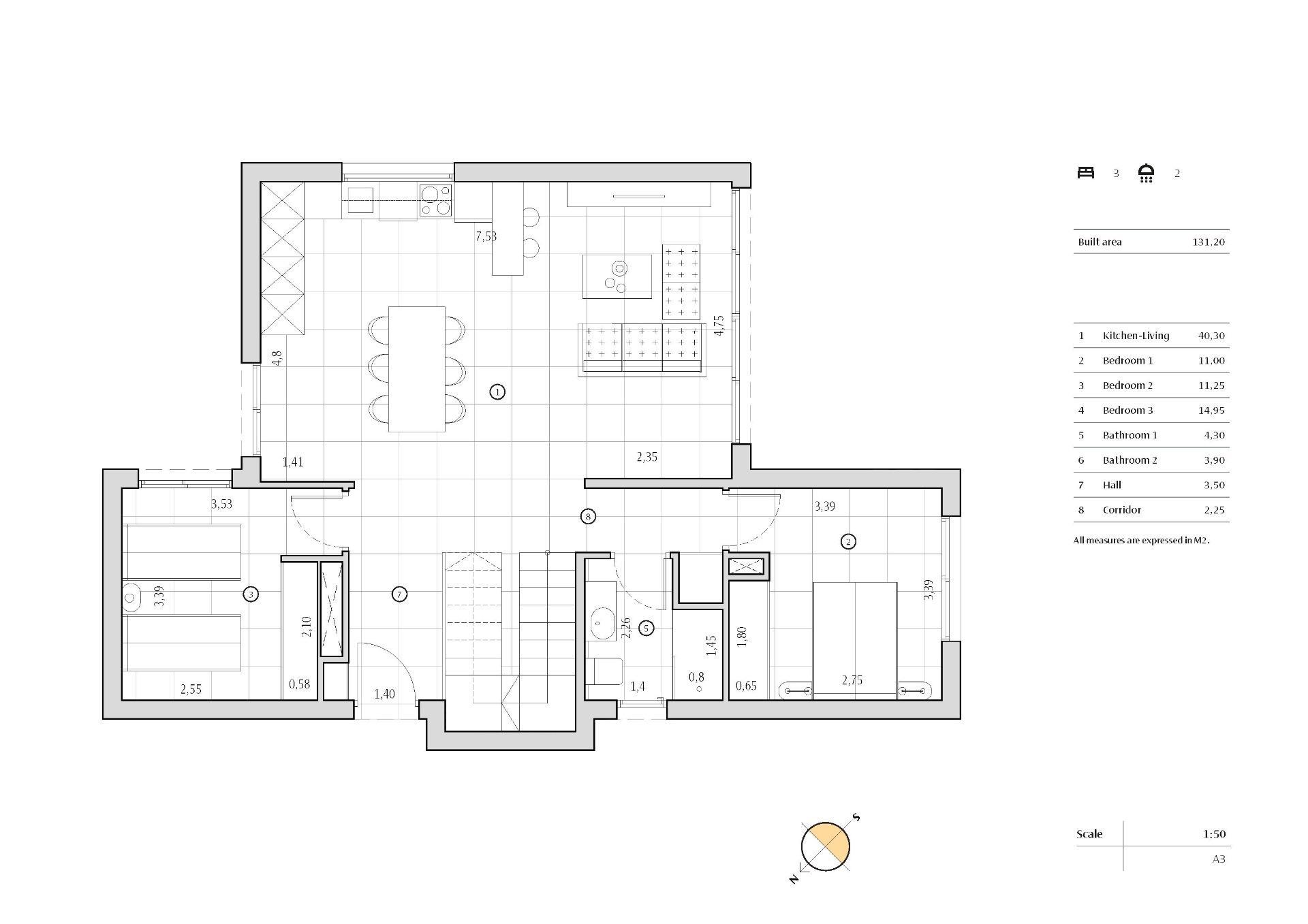 New build villas in Algorfa, featuring 3 bedrooms, 2 bathrooms, open plan kitchen with living area, large windows with terrace, pool access, and parking space. Access to high-quality services and close to beaches.