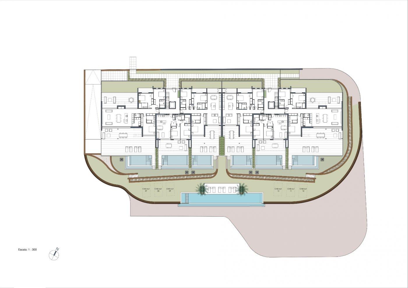 New Build Luxury Apartments at Las Colinas Golf & Country Club with private pools, parking, wine room, and beautiful views.